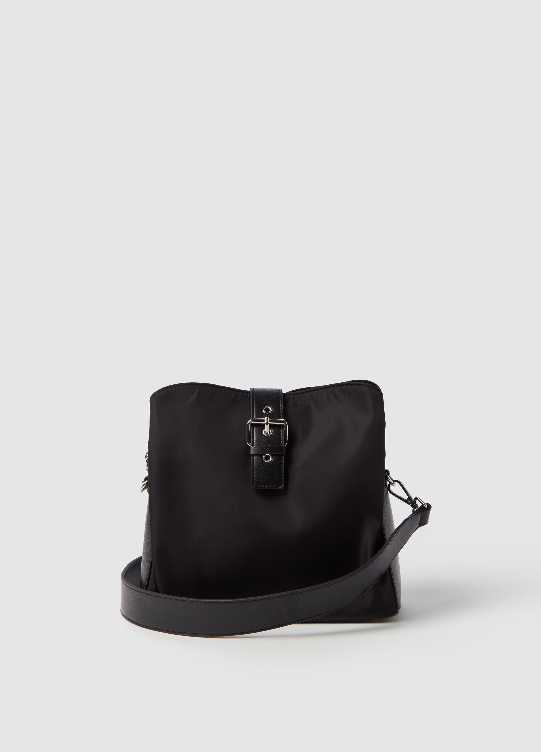 Solid colour bucket bag