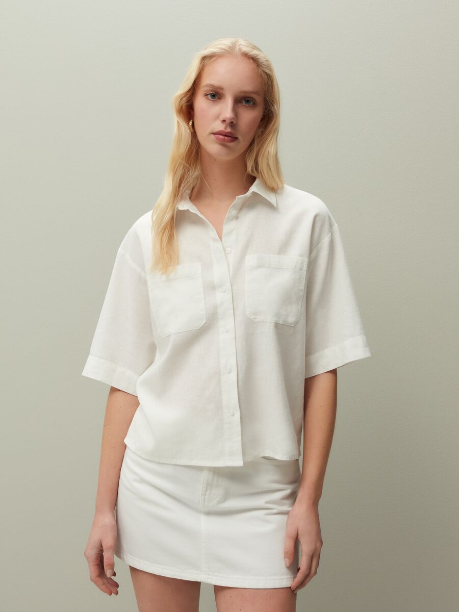 Shirt in linen and viscose_3