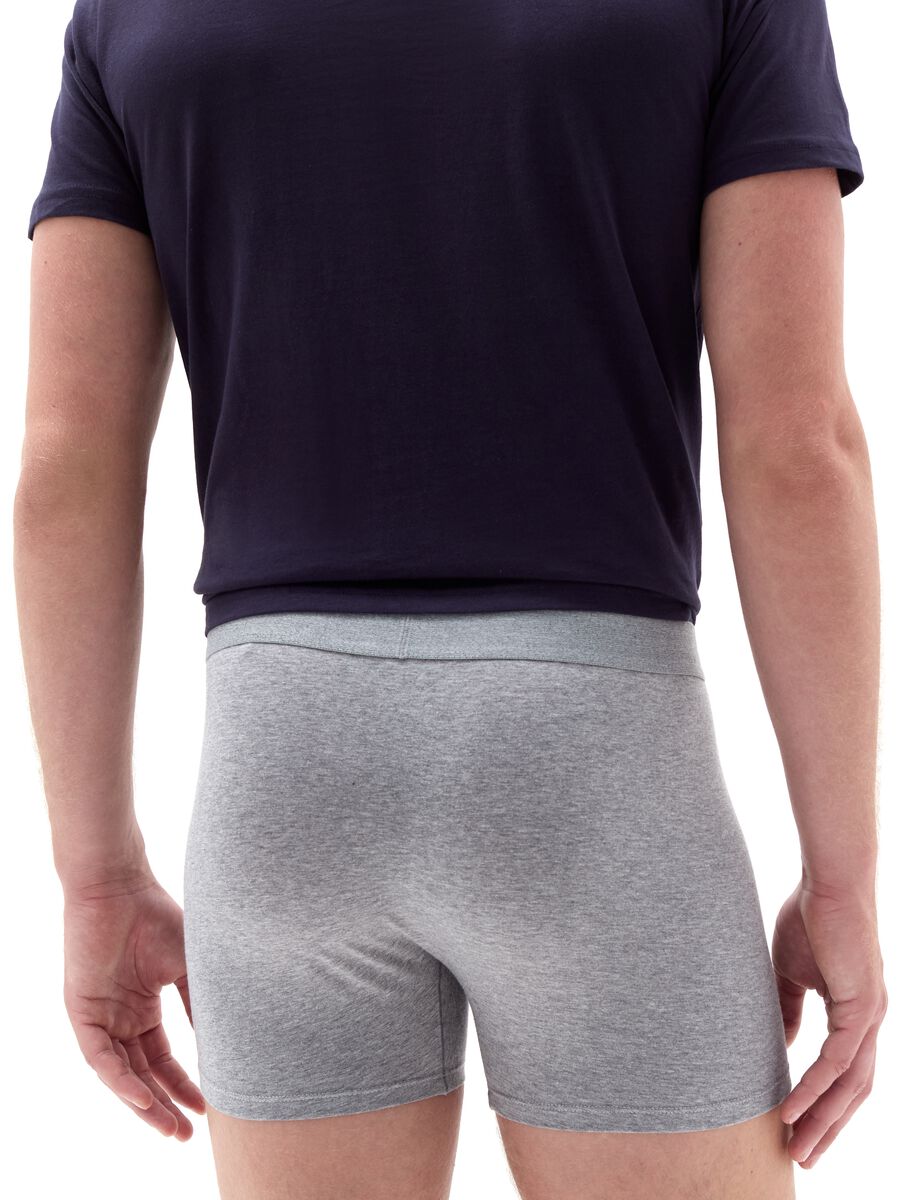 Stretch cotton boxers with external elastic_2