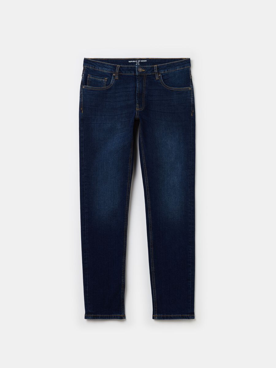 Slim-fit jeans with discolouring_4