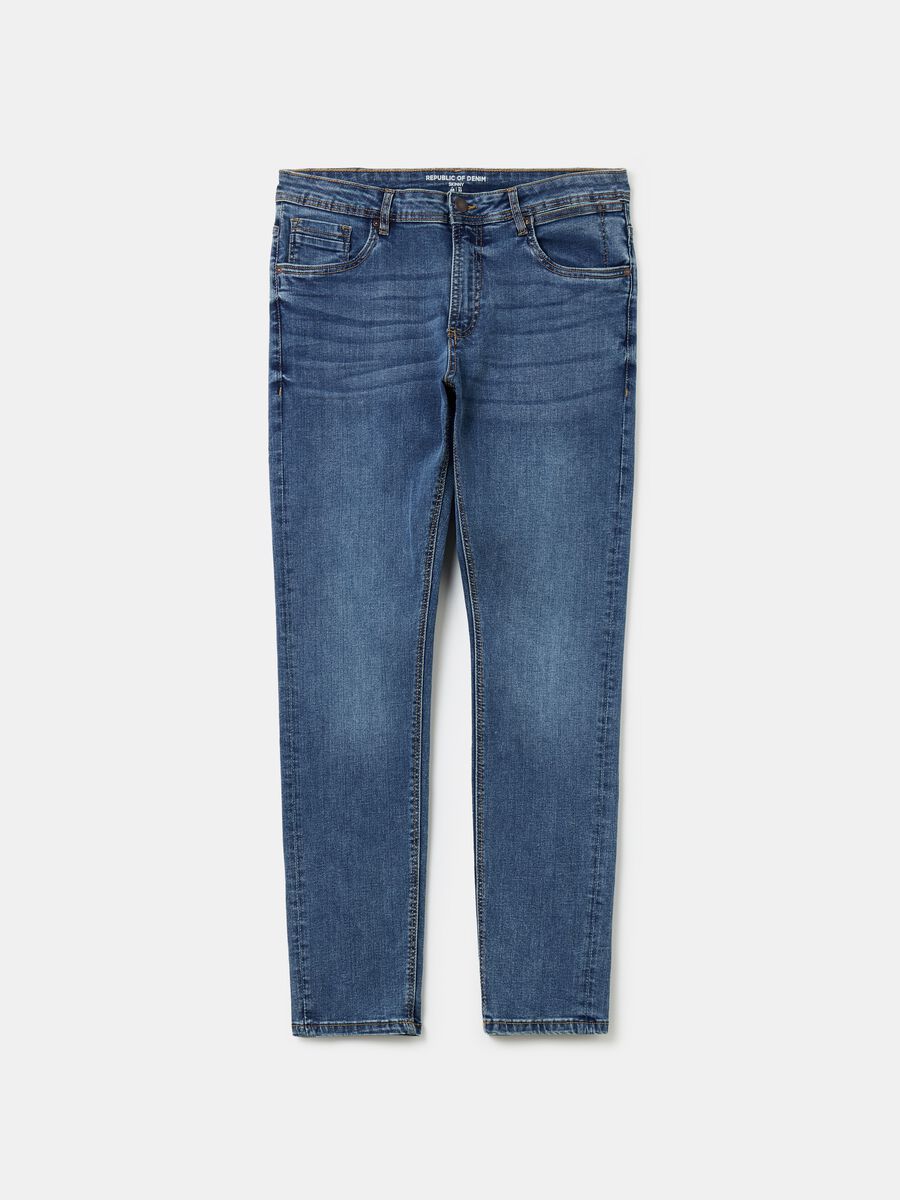 Faded, skinny-fit stretch jeans_4