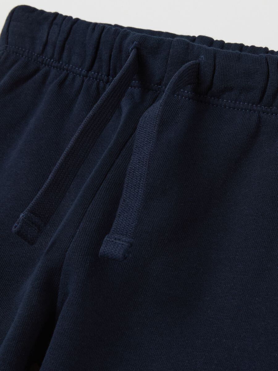 Fleece joggers with drawstring_2