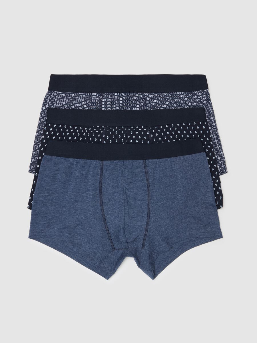 Three-pack boxer shorts with micro pattern_0