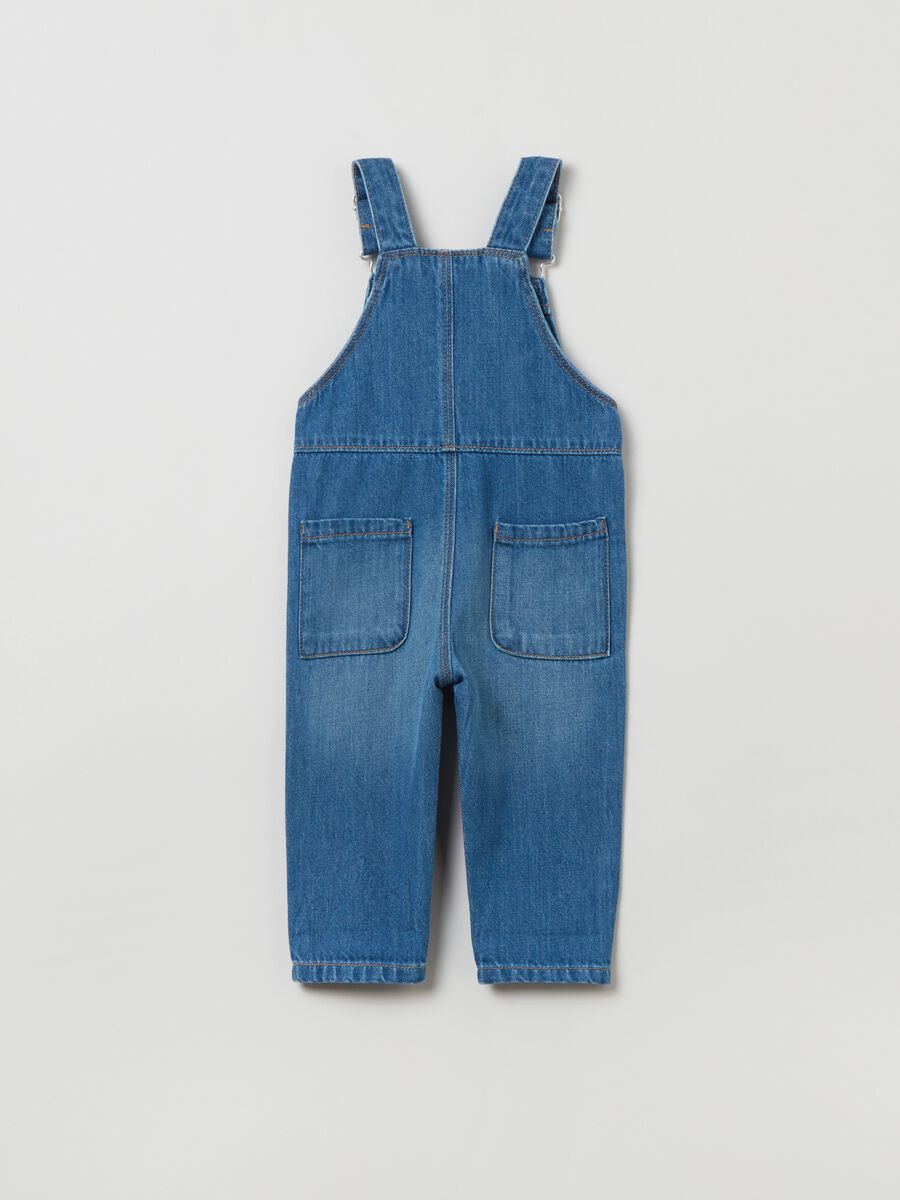 Denim dungarees with pockets_1