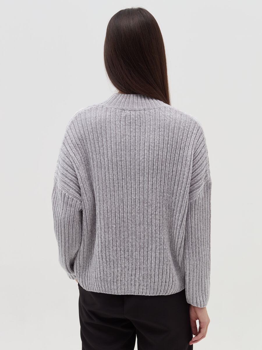 Chenille pullover with mock neck_2