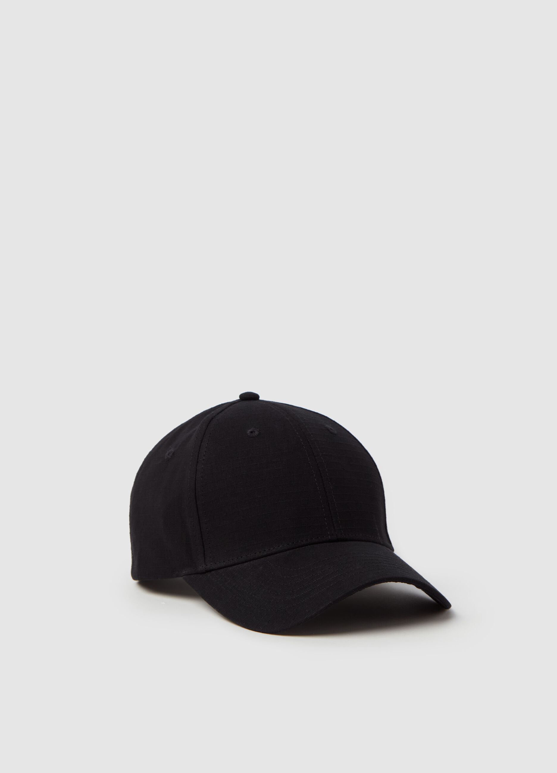 Baseball cap with ripstop weave