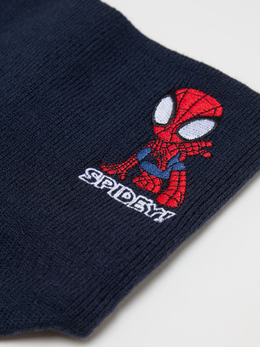 Scaldacollo in maglia con ricamo Spidey_1