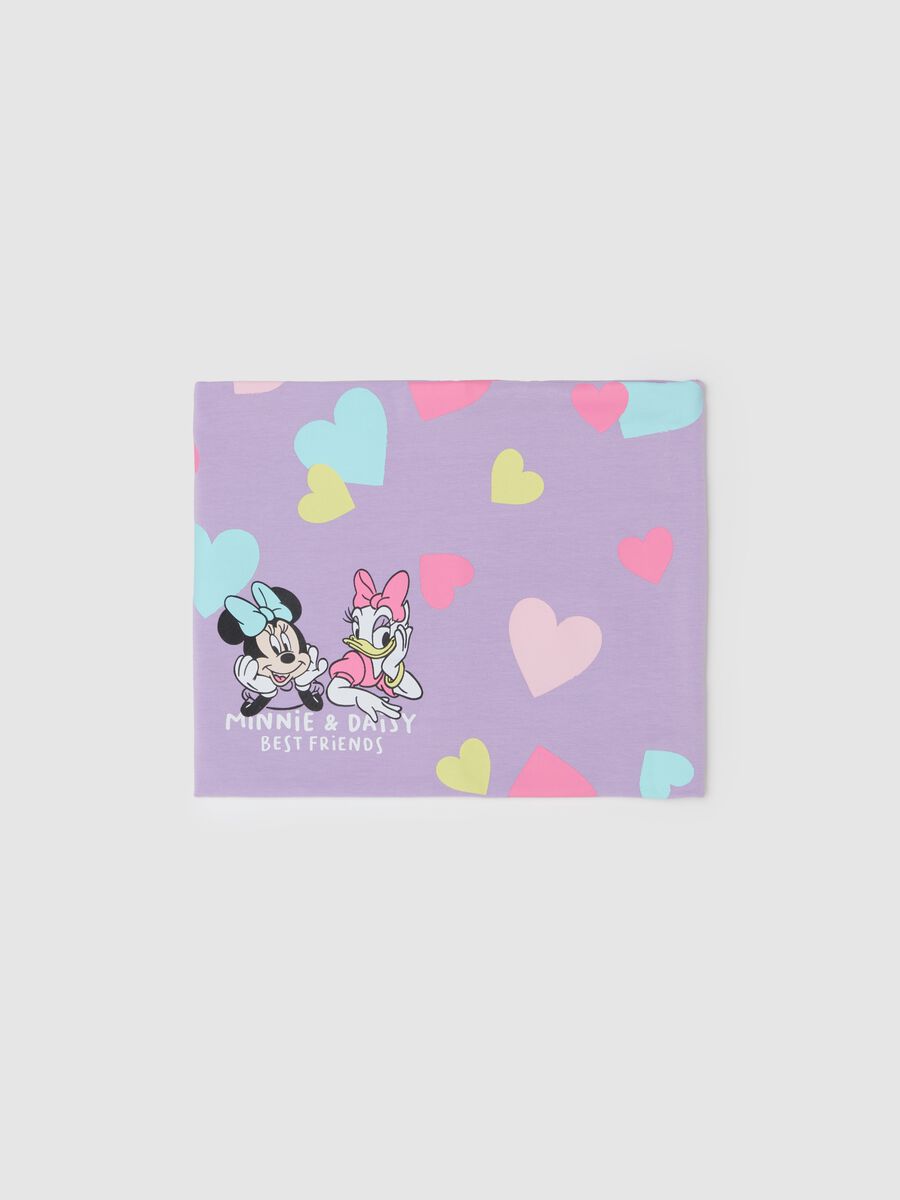 Organic cotton fleece neck warmer with Minnie Mouse print_0