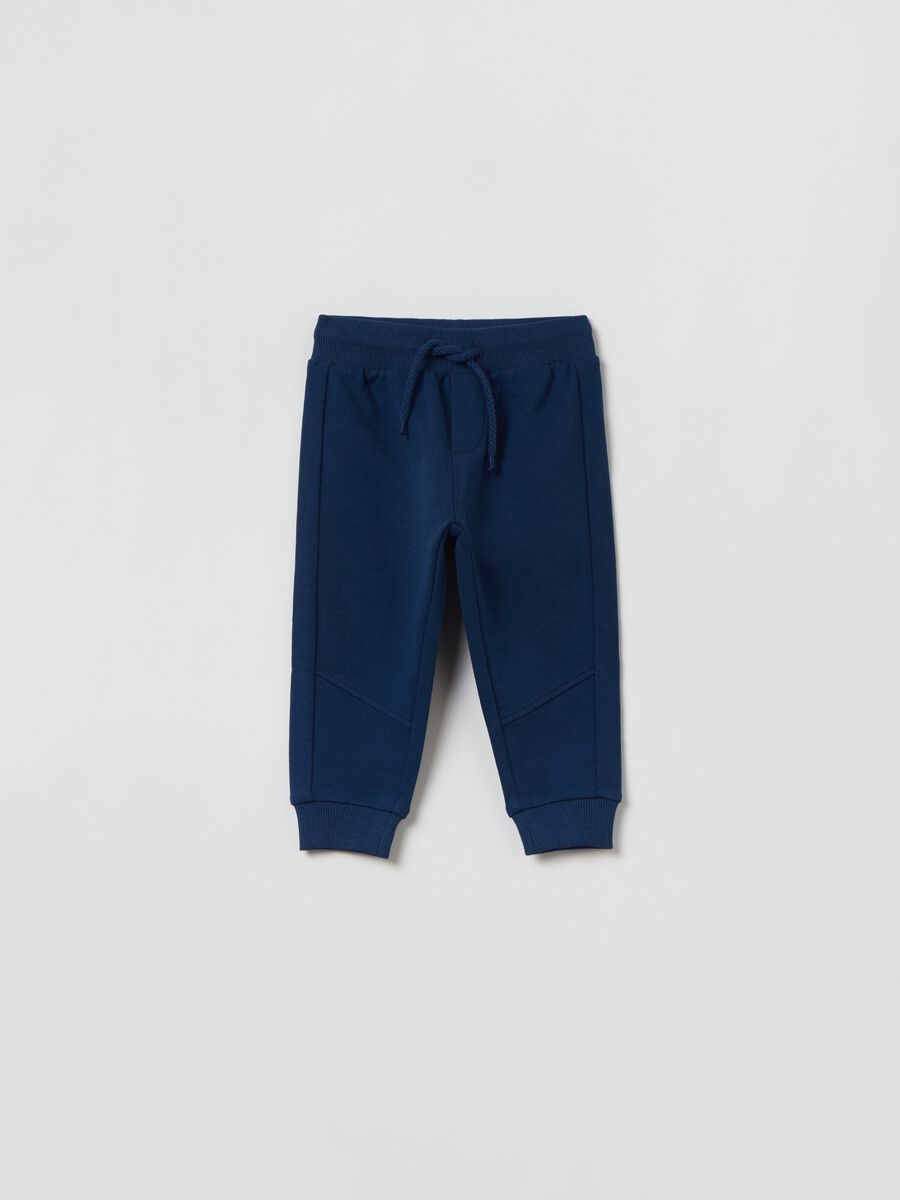 Fleece joggers with drawstring_0