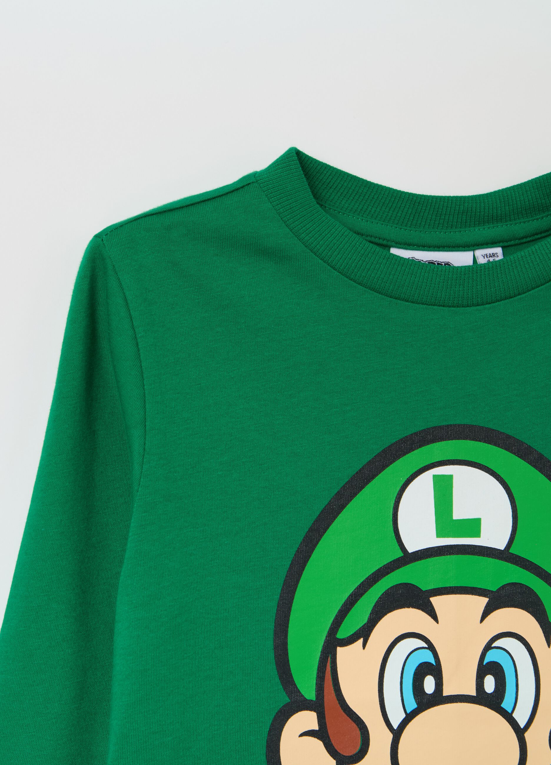 T-shirt maniche lunghe stampa Luigi Super Mario™