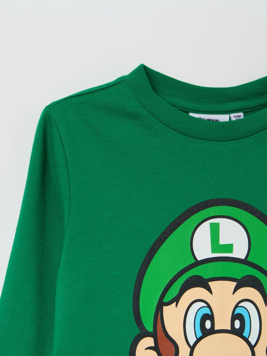 T-shirt maniche lunghe stampa Luigi Super Mario™_2