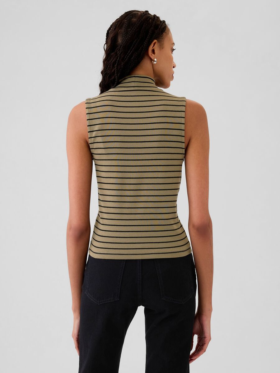 Mock neck sleeveless top_2