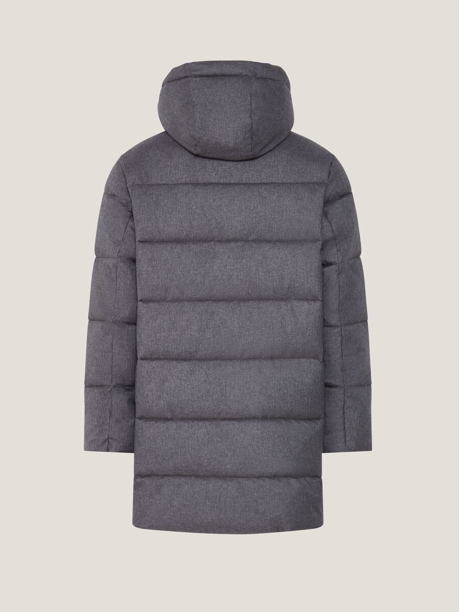 Quilted down jacket with hood_4