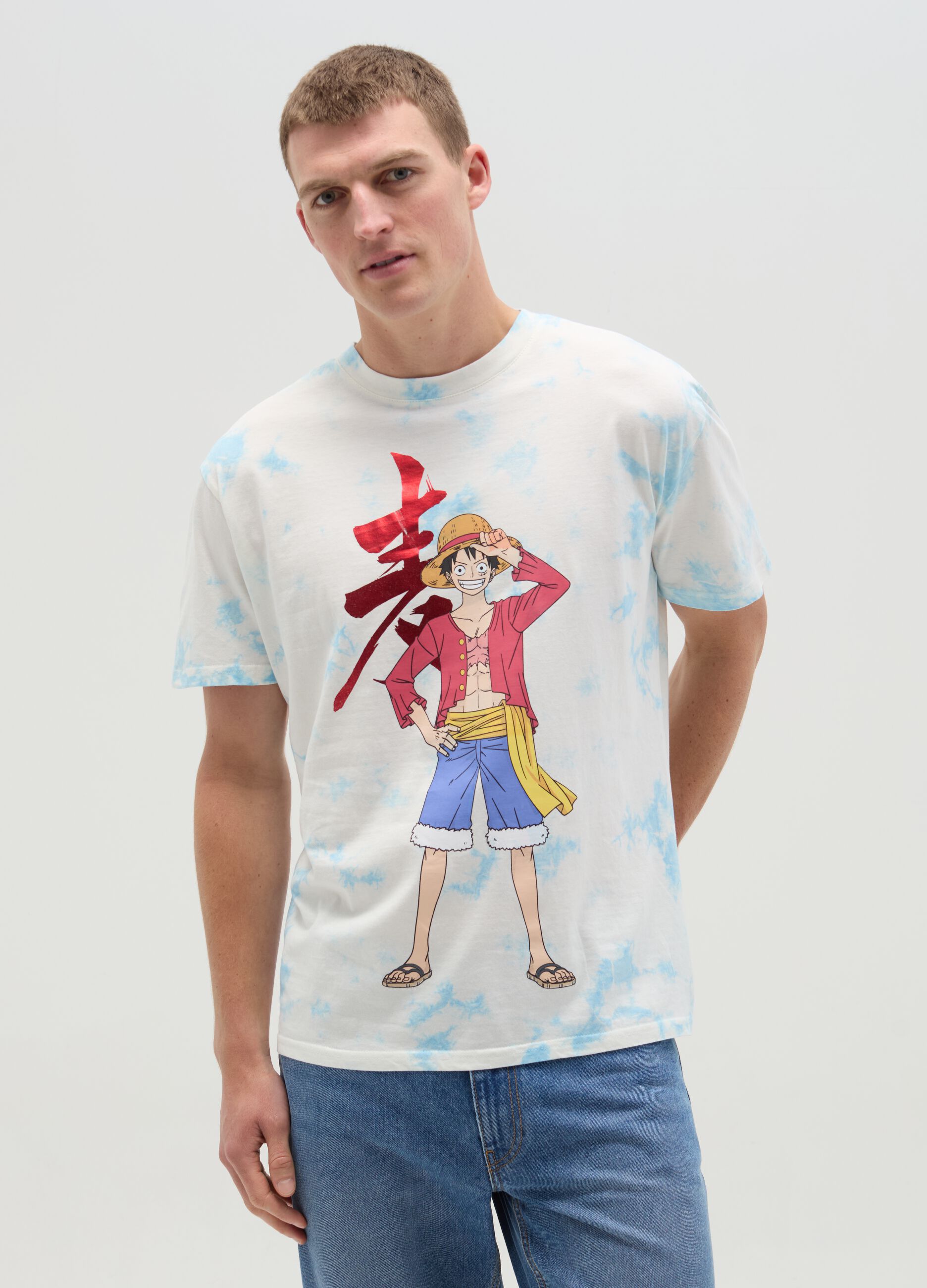 Ovs T-shirt Tie Dye con stampa One Piece