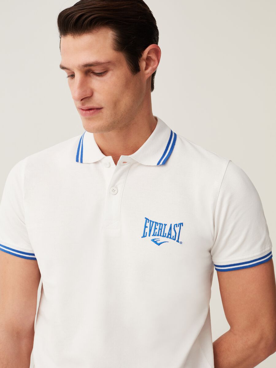 Pique polo shirt with Everlast logo_1