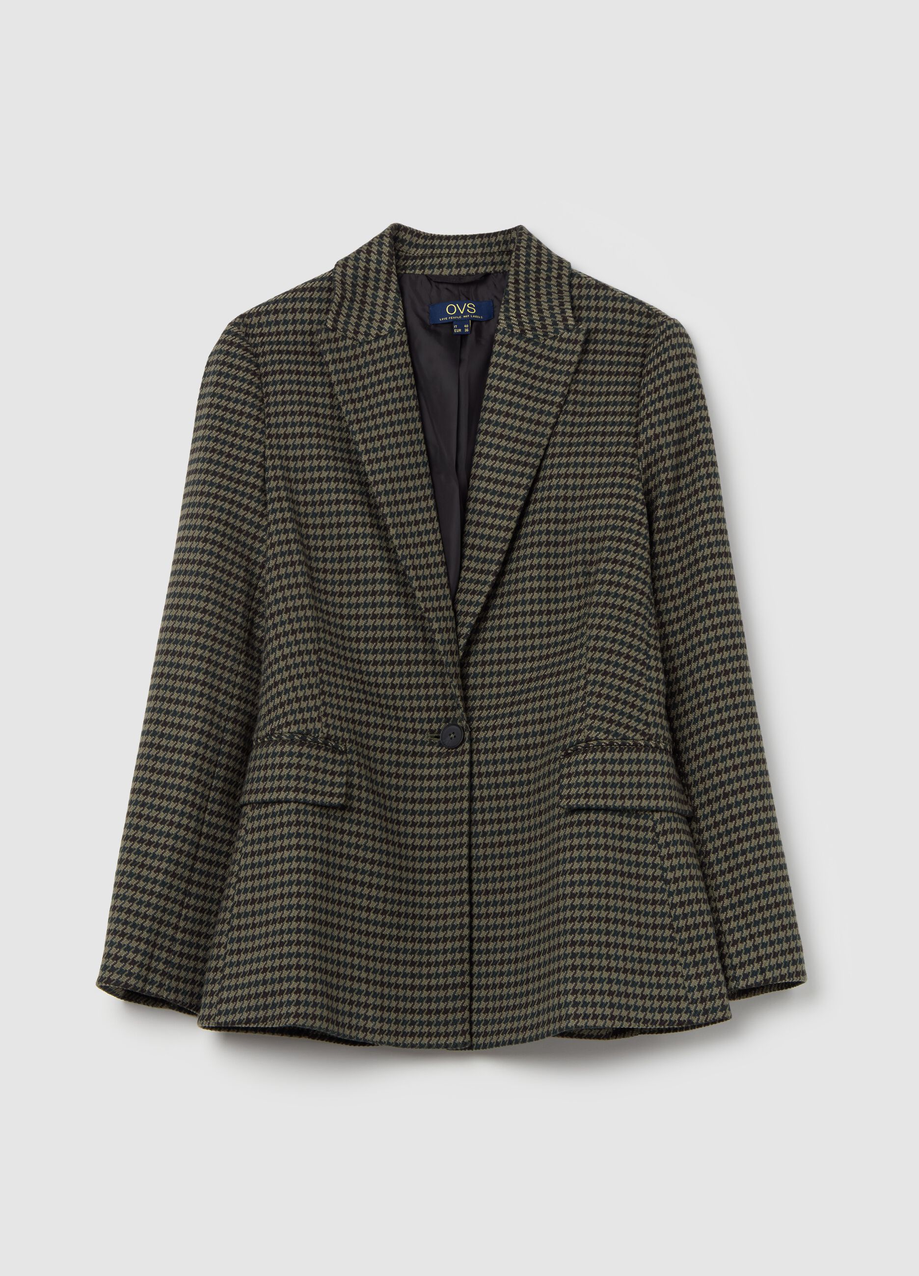 Single-breasted blazer with pockets