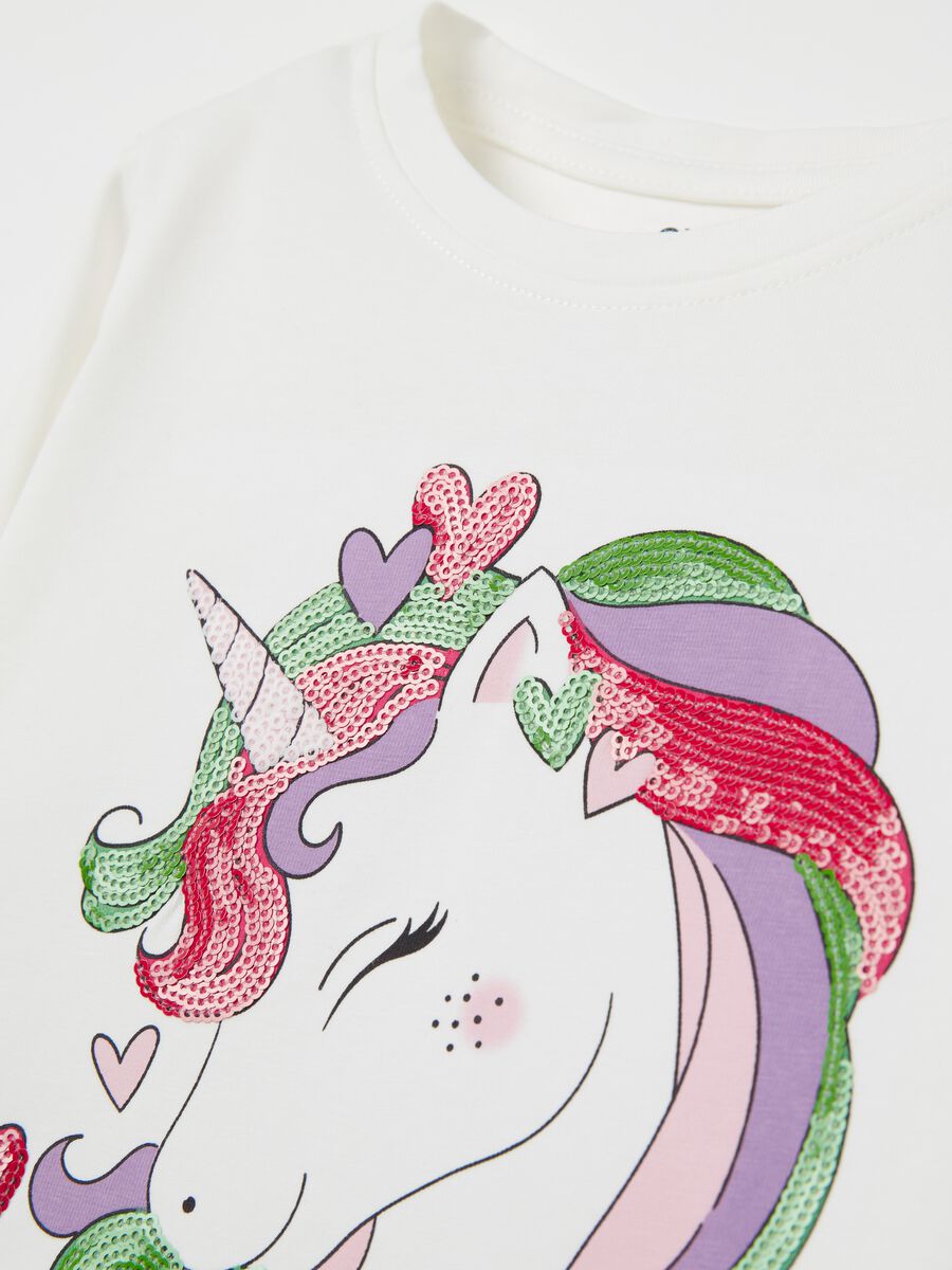 "Believe in Magic” unicorn T-shirt with long sleeves_2