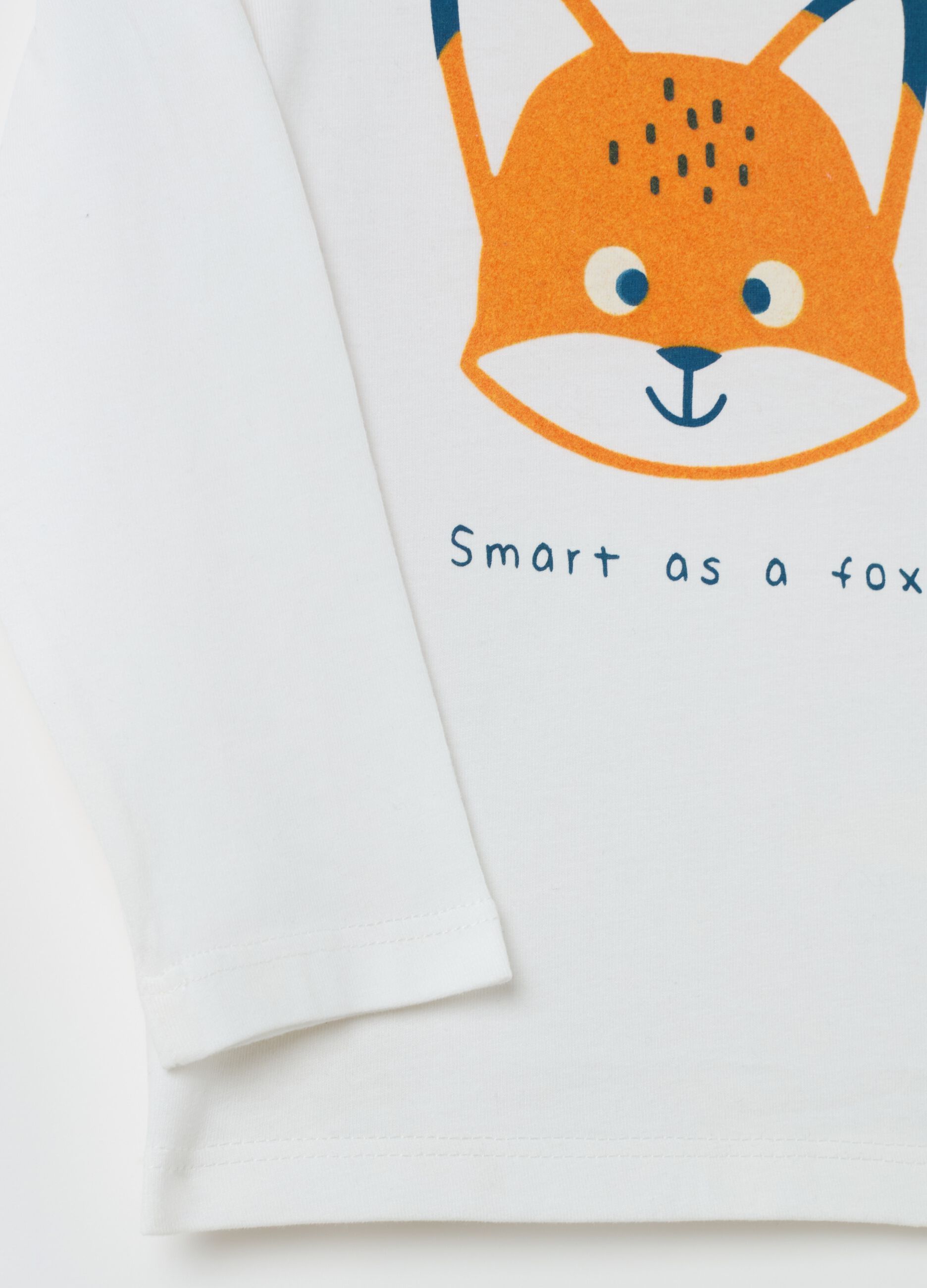 T-shirt in cotone bio "Smart as a fox!"