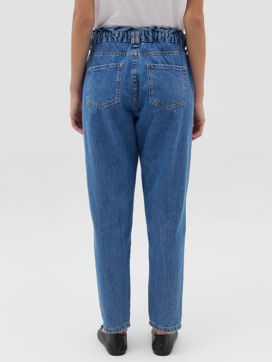 Paper bag jeans with pockets_2