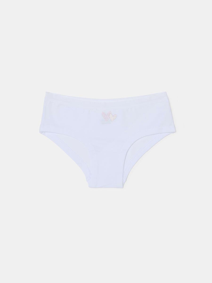 Organic cotton French knickers with print_0