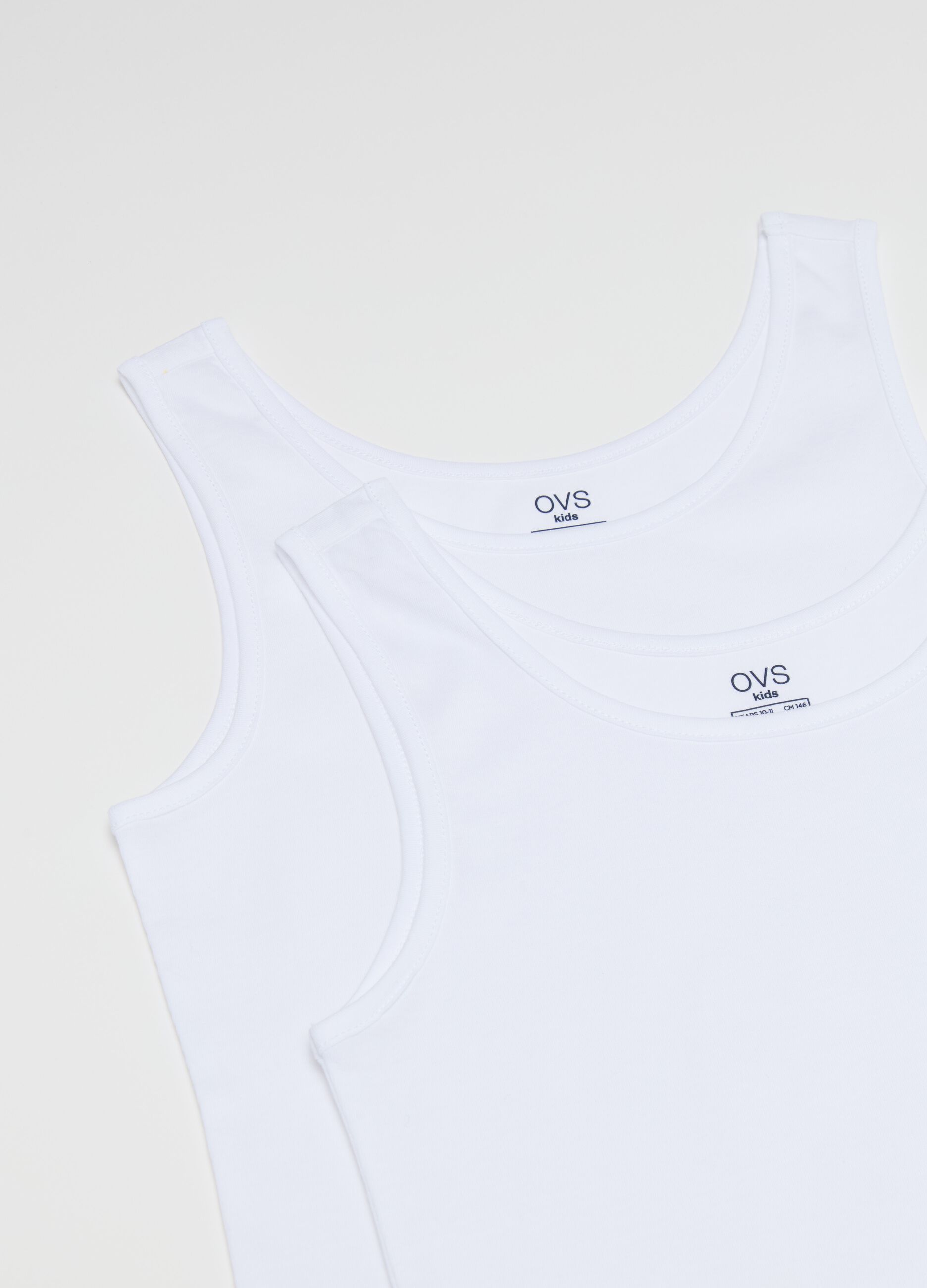 Two-pack organic cotton vests