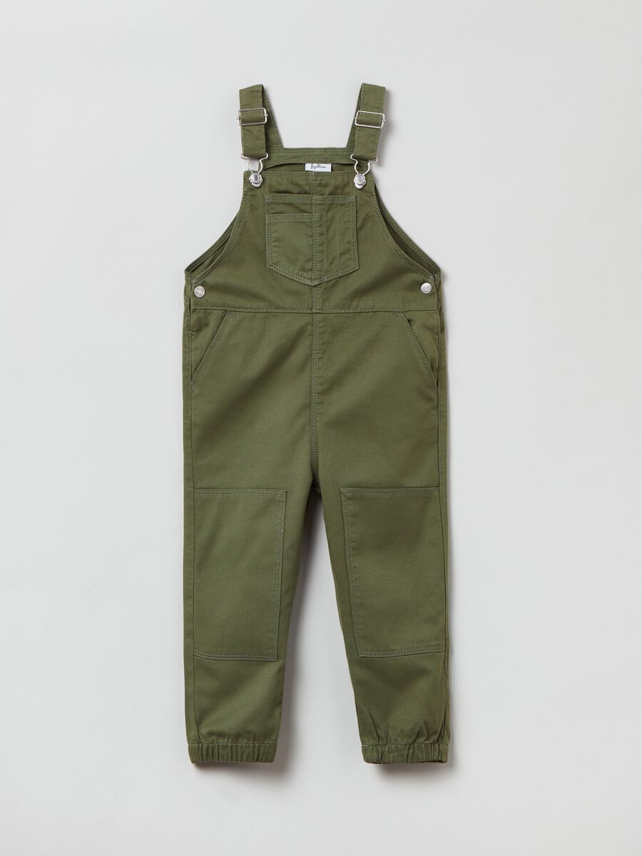 Dungarees in cotton and Lyocell_0