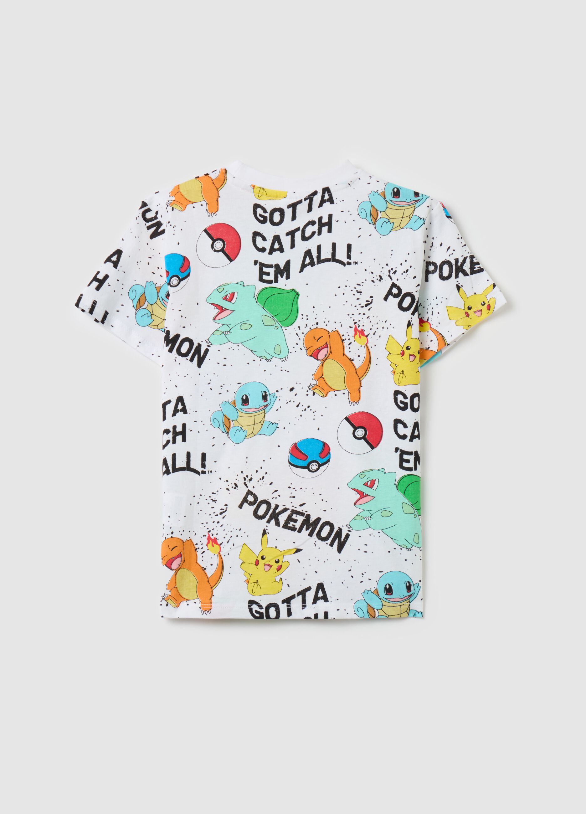 T-shirt in cotone con stampa Pokemon