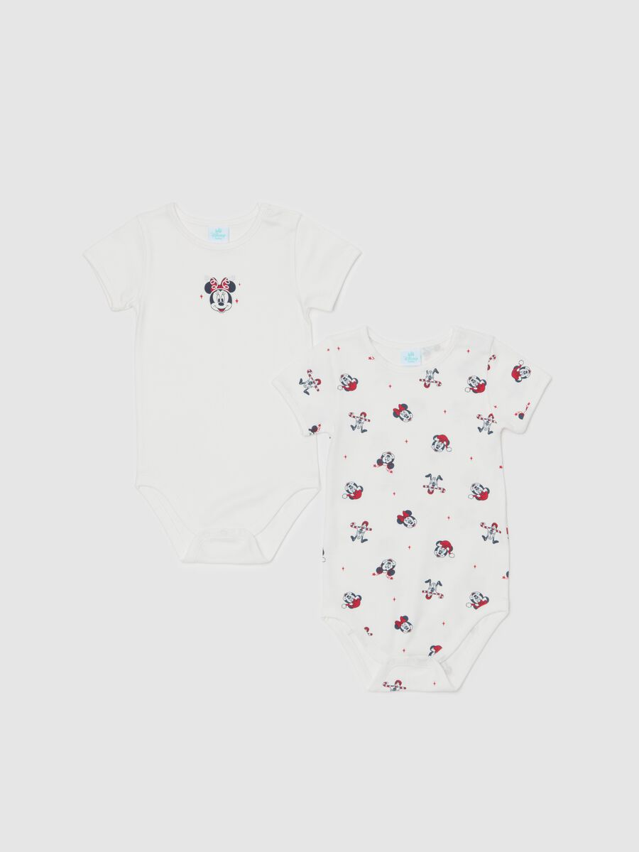 Two-pack bodysuits on organic cotton with Minnie Mouse print_0