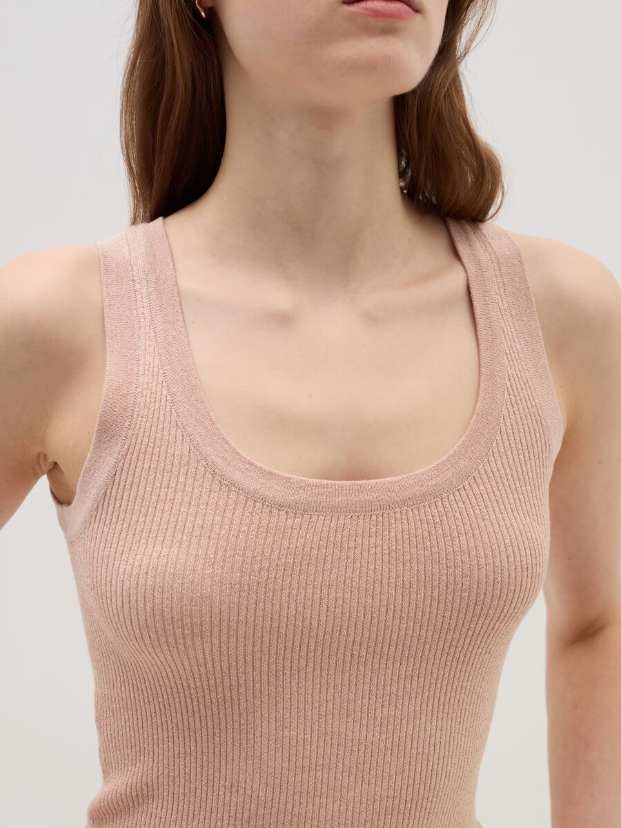 Ribbed tank top with lurex_3