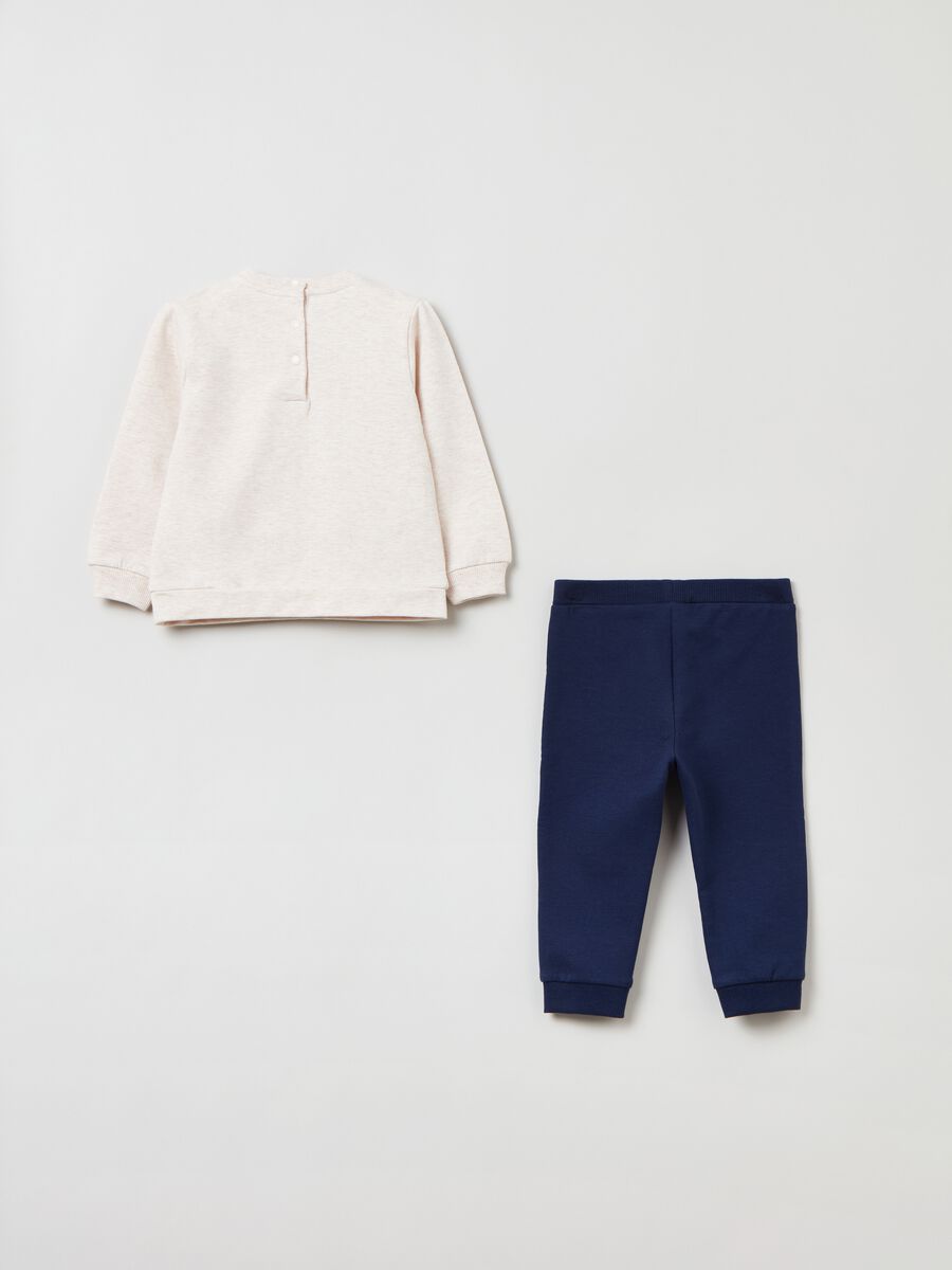 Plush jogging set with rabbit patch_1