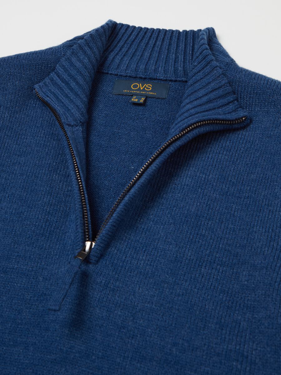 Pullover with half-zip neckline_5