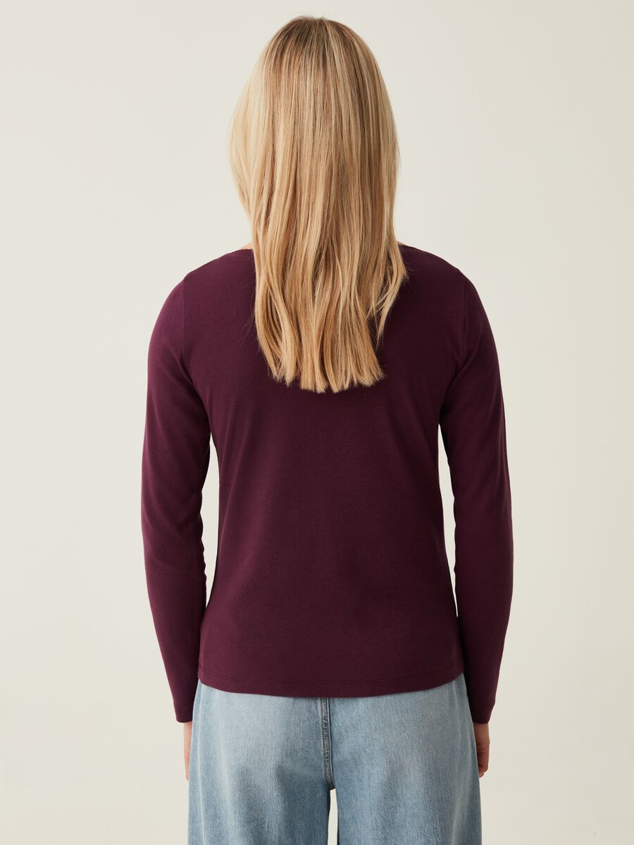 T-shirt with boat neck and scalloped trim_2
