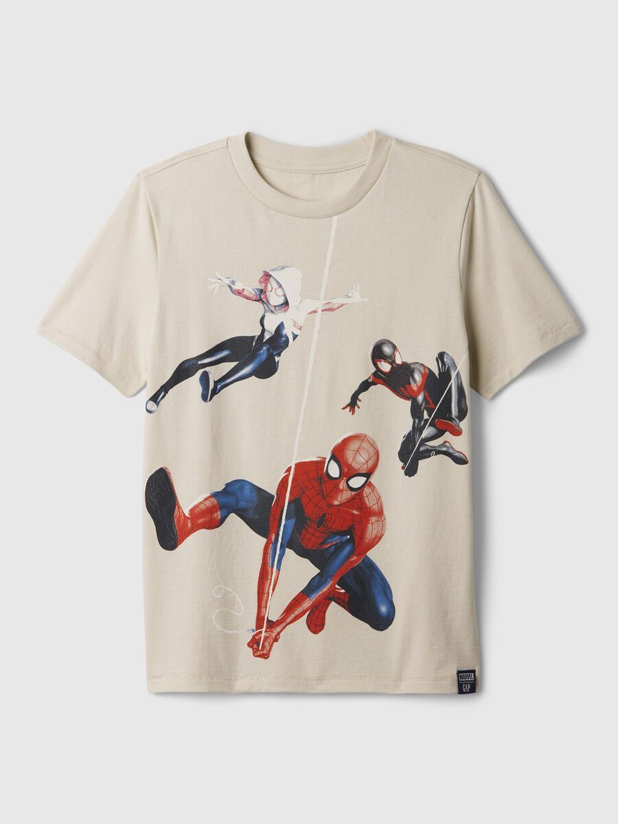Cotton T-shirt with Marvel Avengers print_0