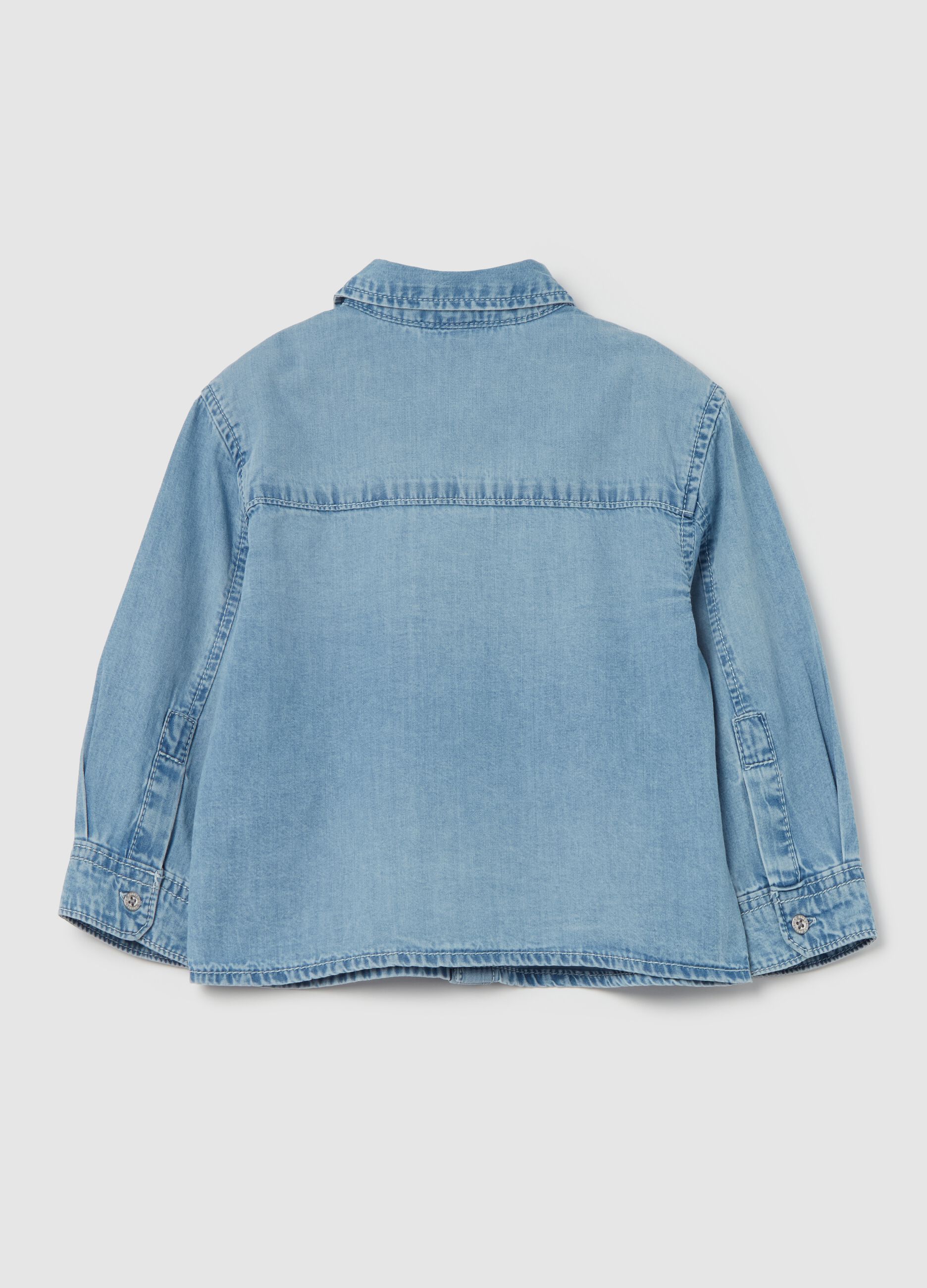 Denim shirt with pockets