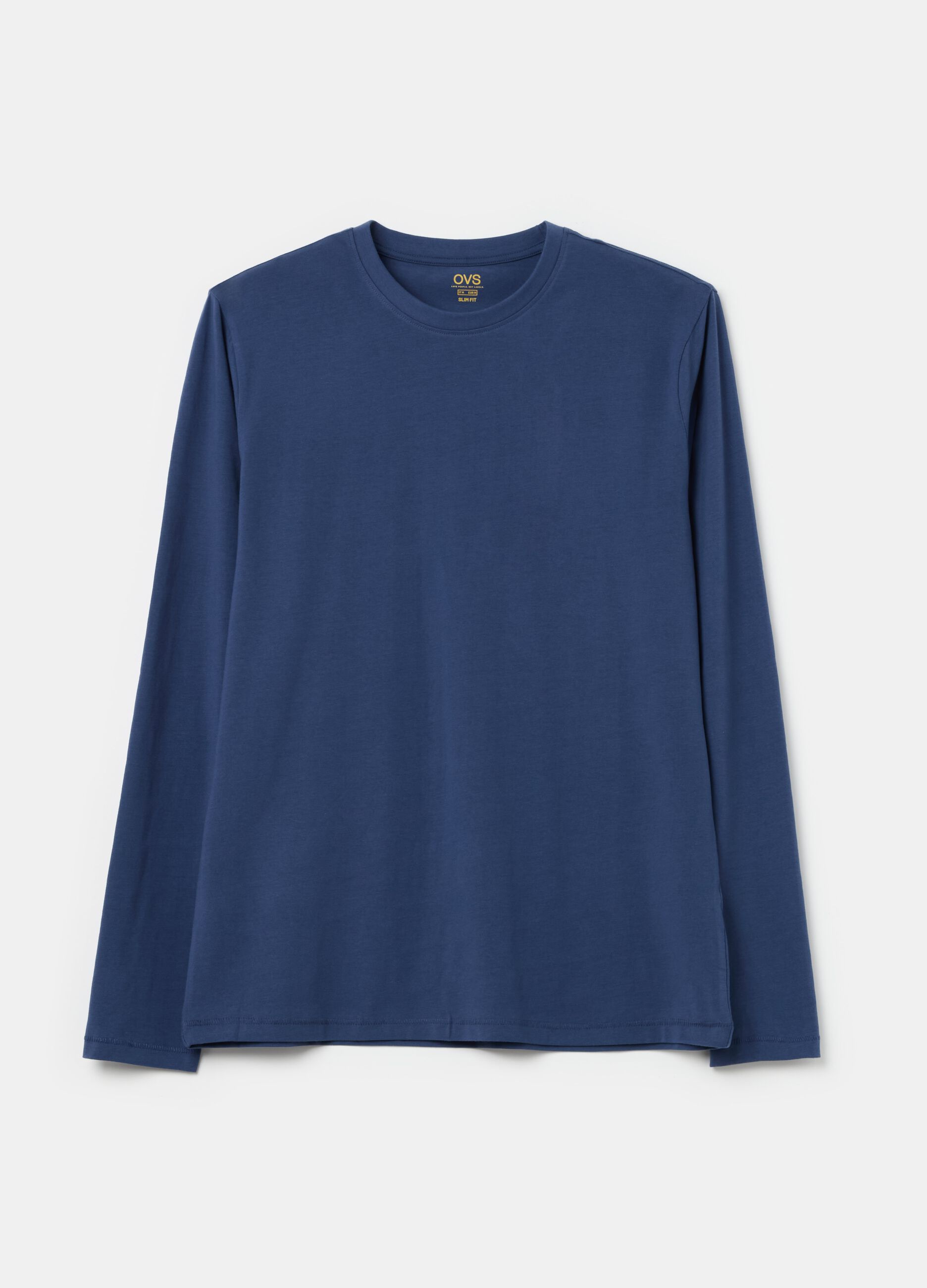 Jersey T-shirt with round neck