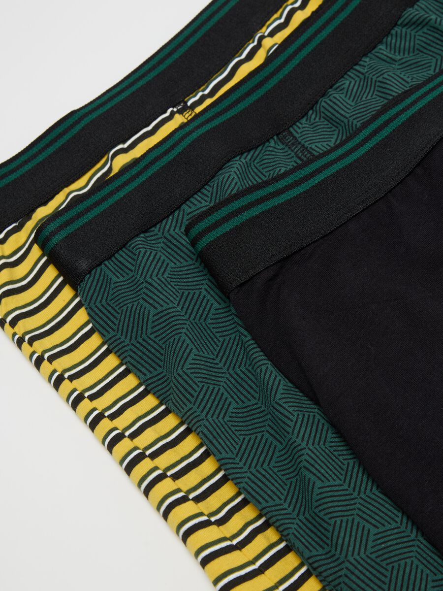 Three-pair pack midi boxer shorts with striped edging_5