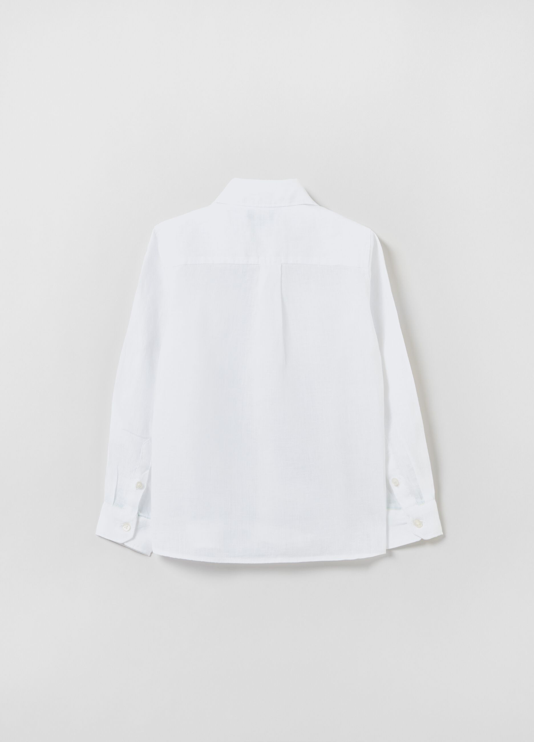 Linen shirt with pockets