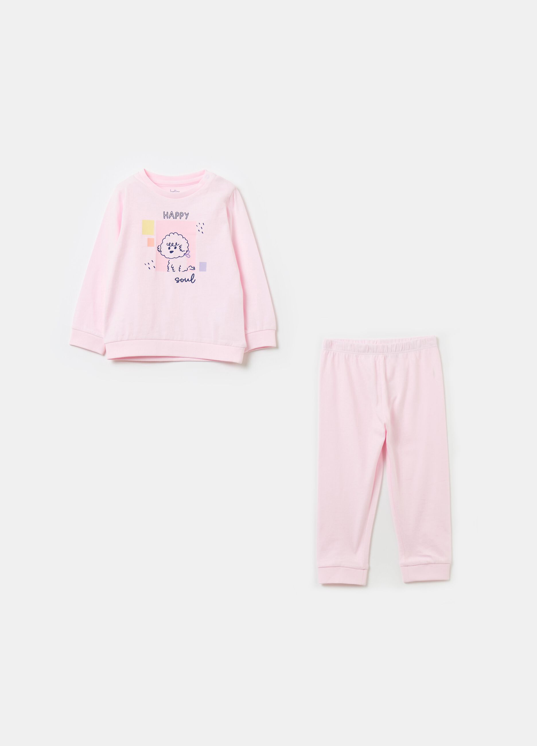 Organic cotton pyjamas with print