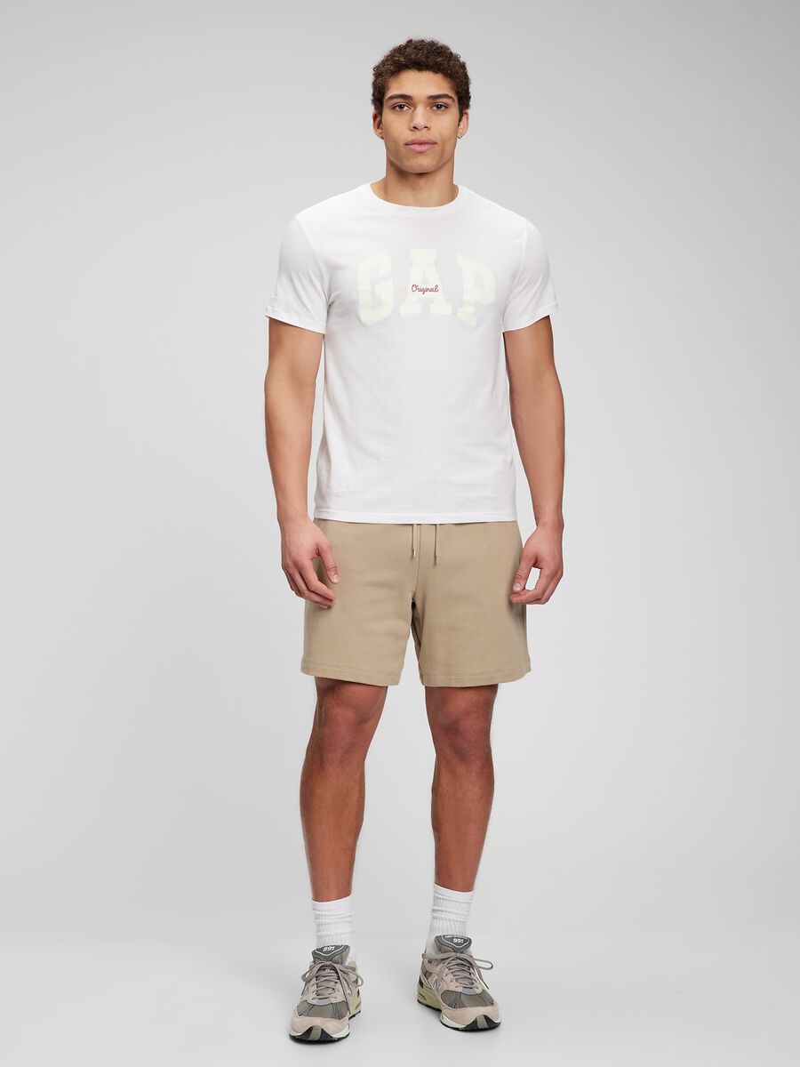 Cotton T-shirt with logo print_0