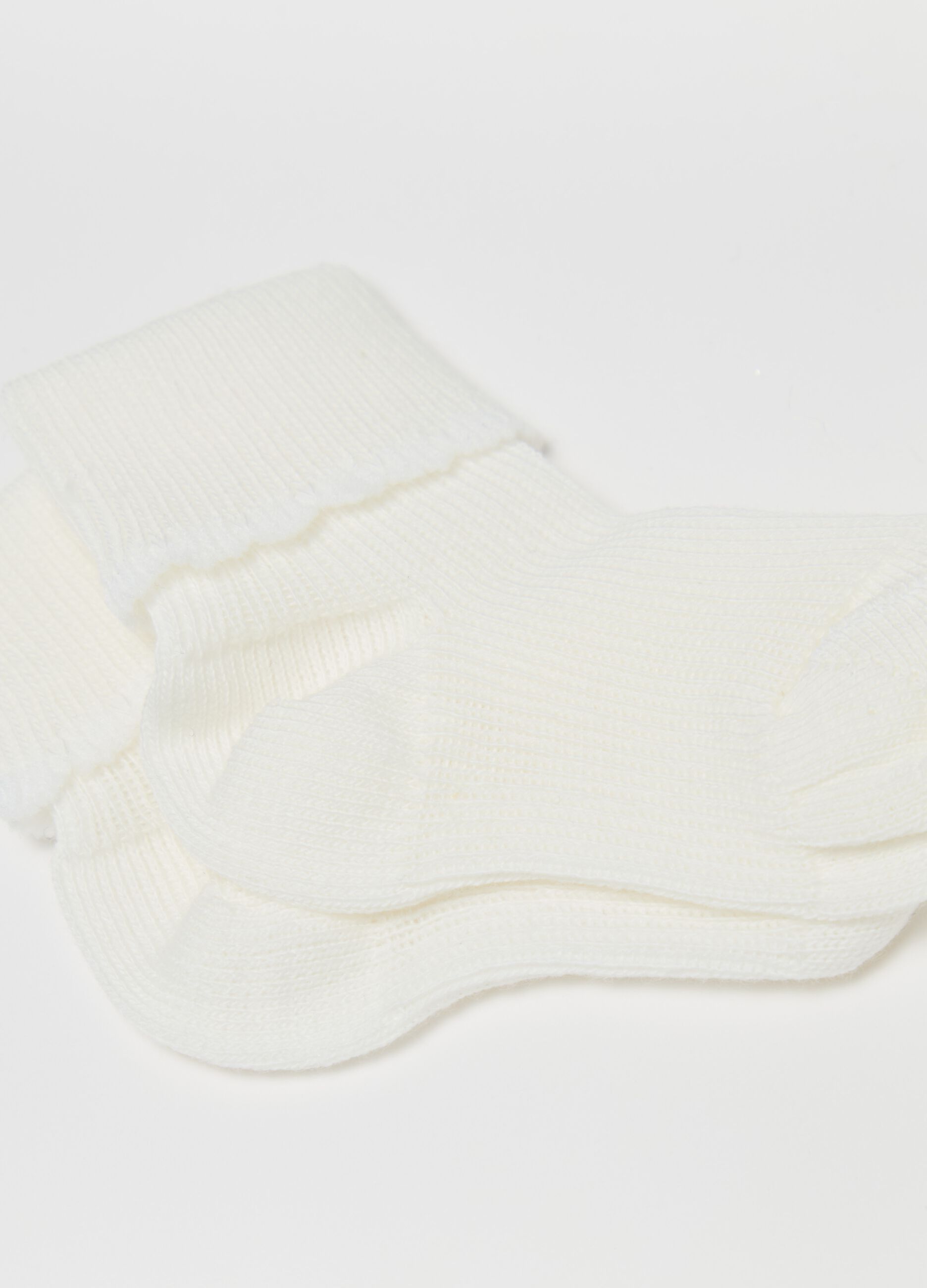 Two-pack socks with fold