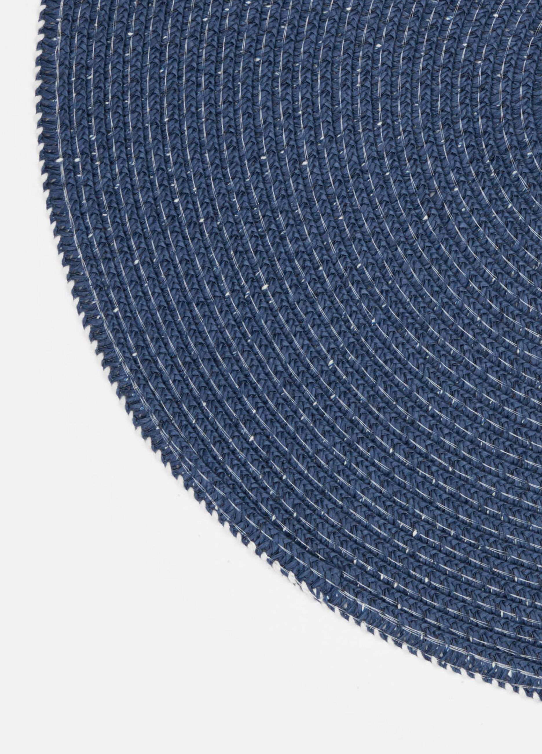 Round breakfast table mat in raffia