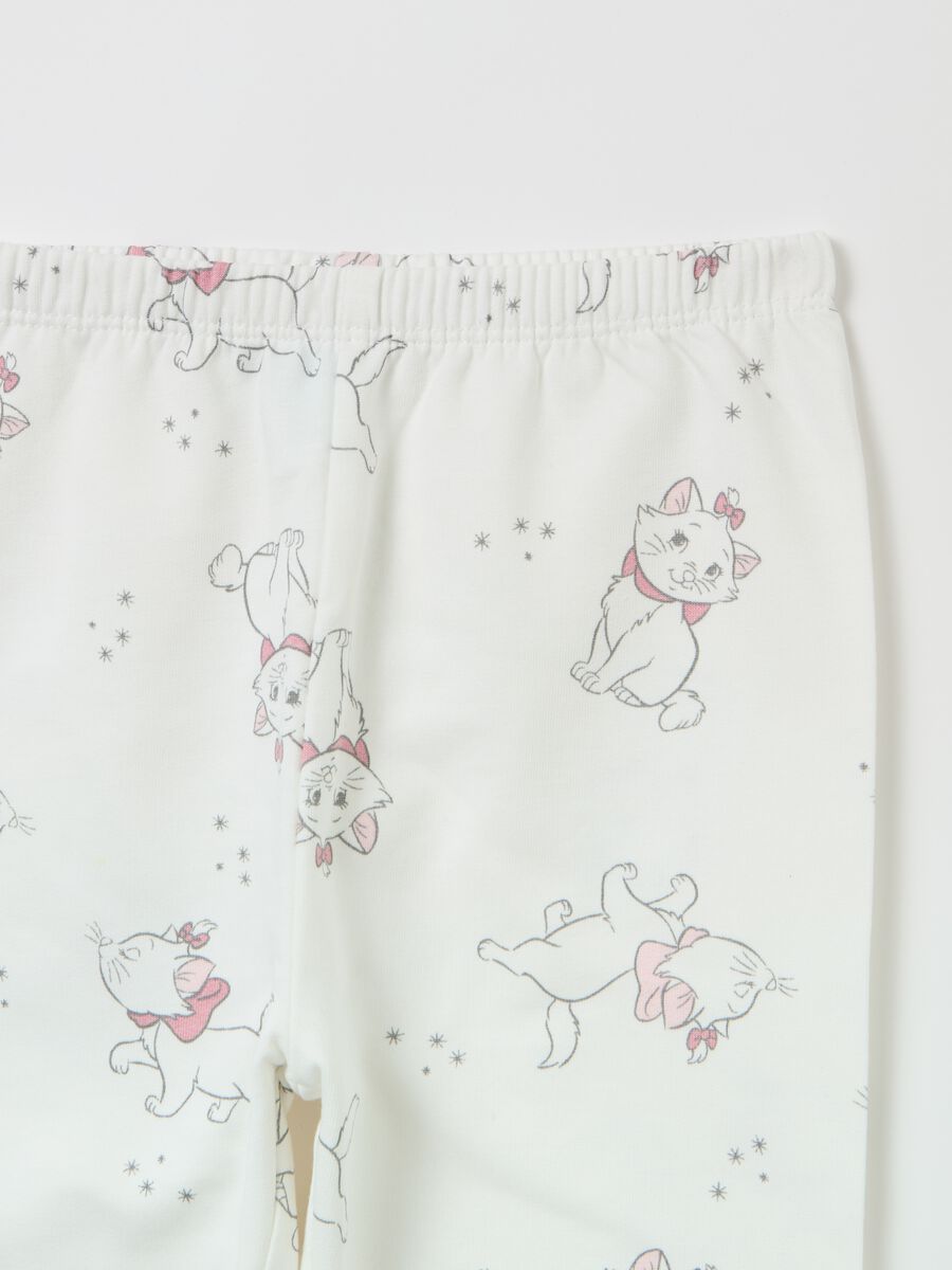 Organic cotton fleece pyjamas with Marie print_3