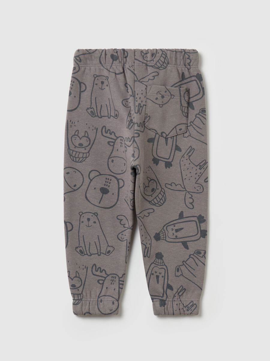 Joggers con coulisse e stampa animali del Polo_1