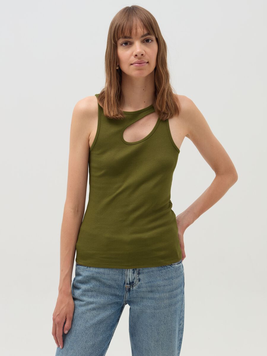 Tank top con dettaglio cut out_1