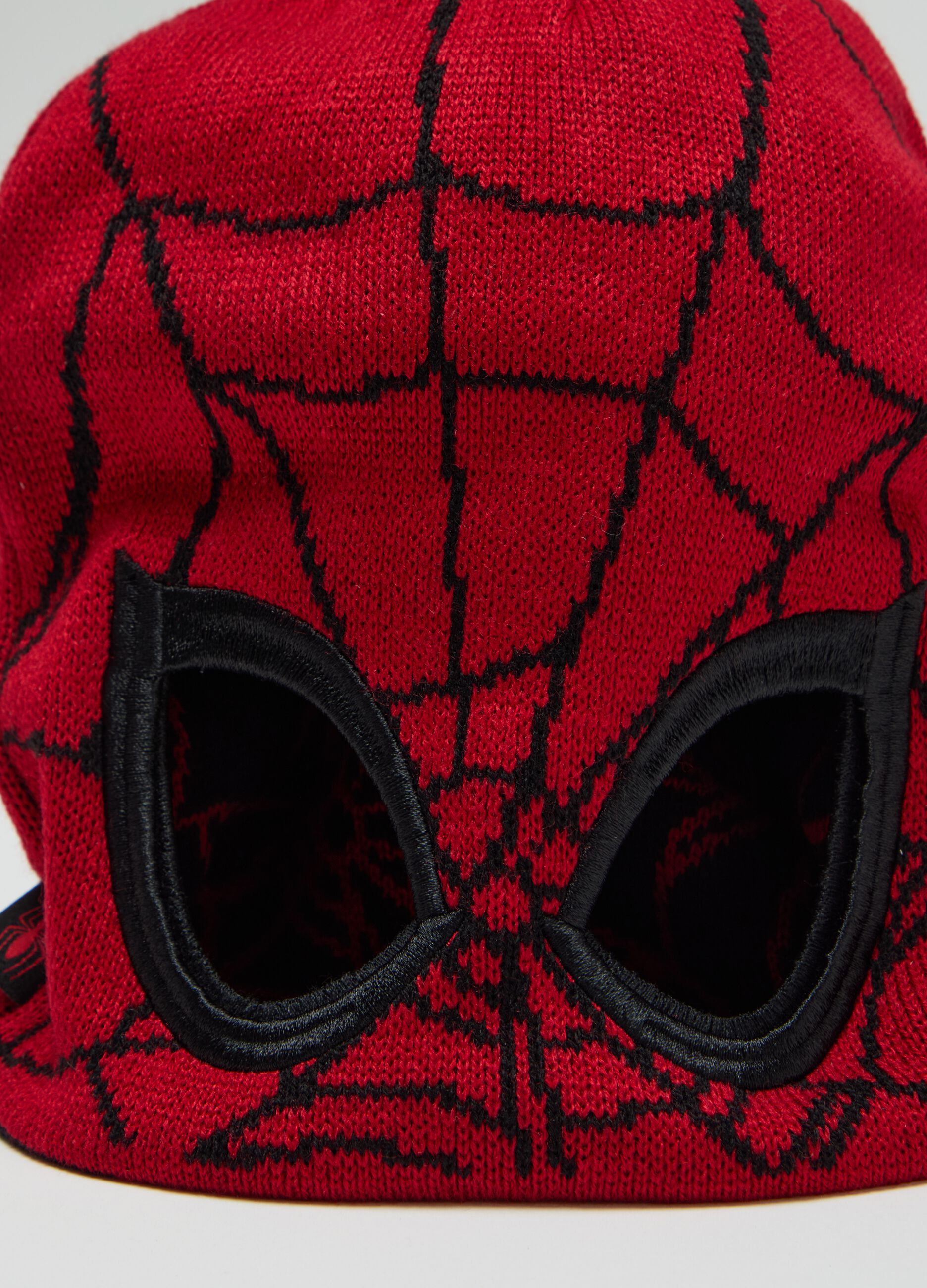 Berretto in maglia con disegno Spider-Man