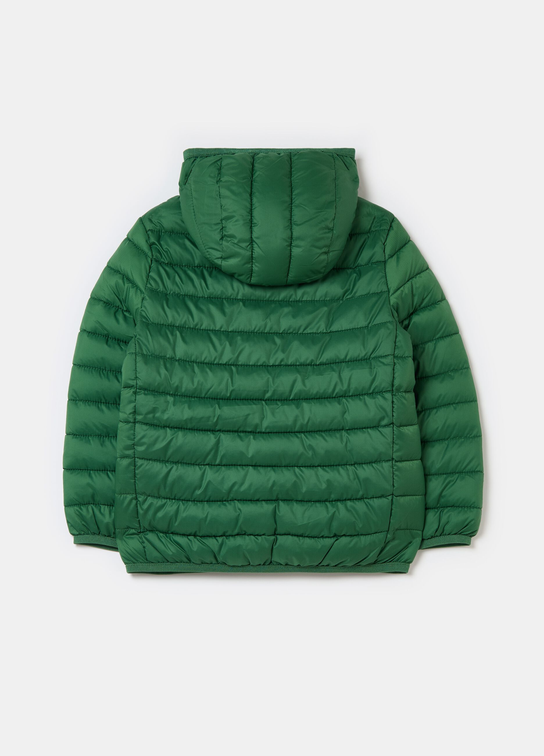 Ultralight down jacket with ripstop weave