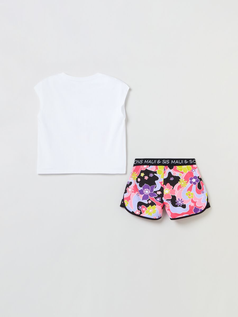 Maui and Sons jogging set with floral print_1