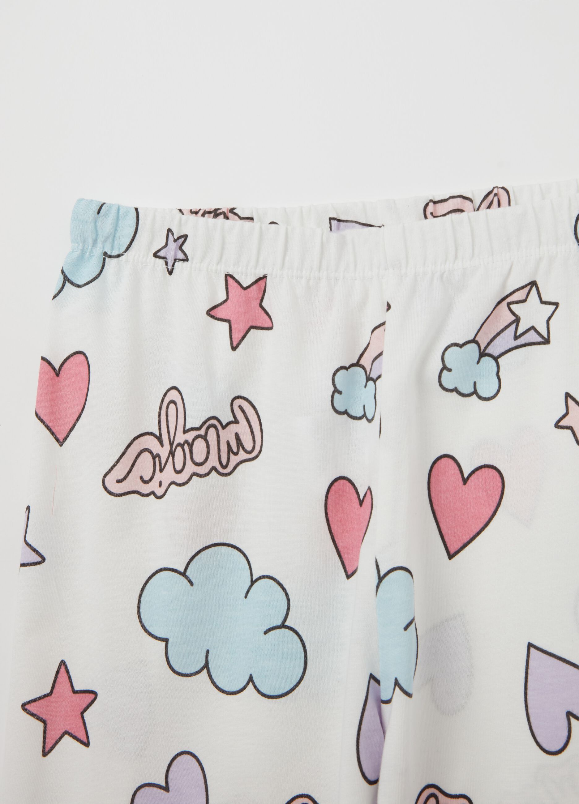 Organic cotton pyjamas with print