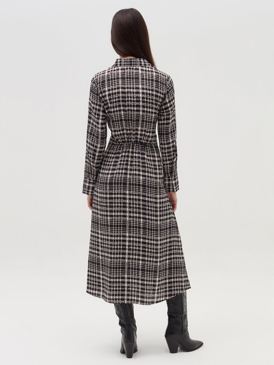 Long shirt dress in prince of Wales_2