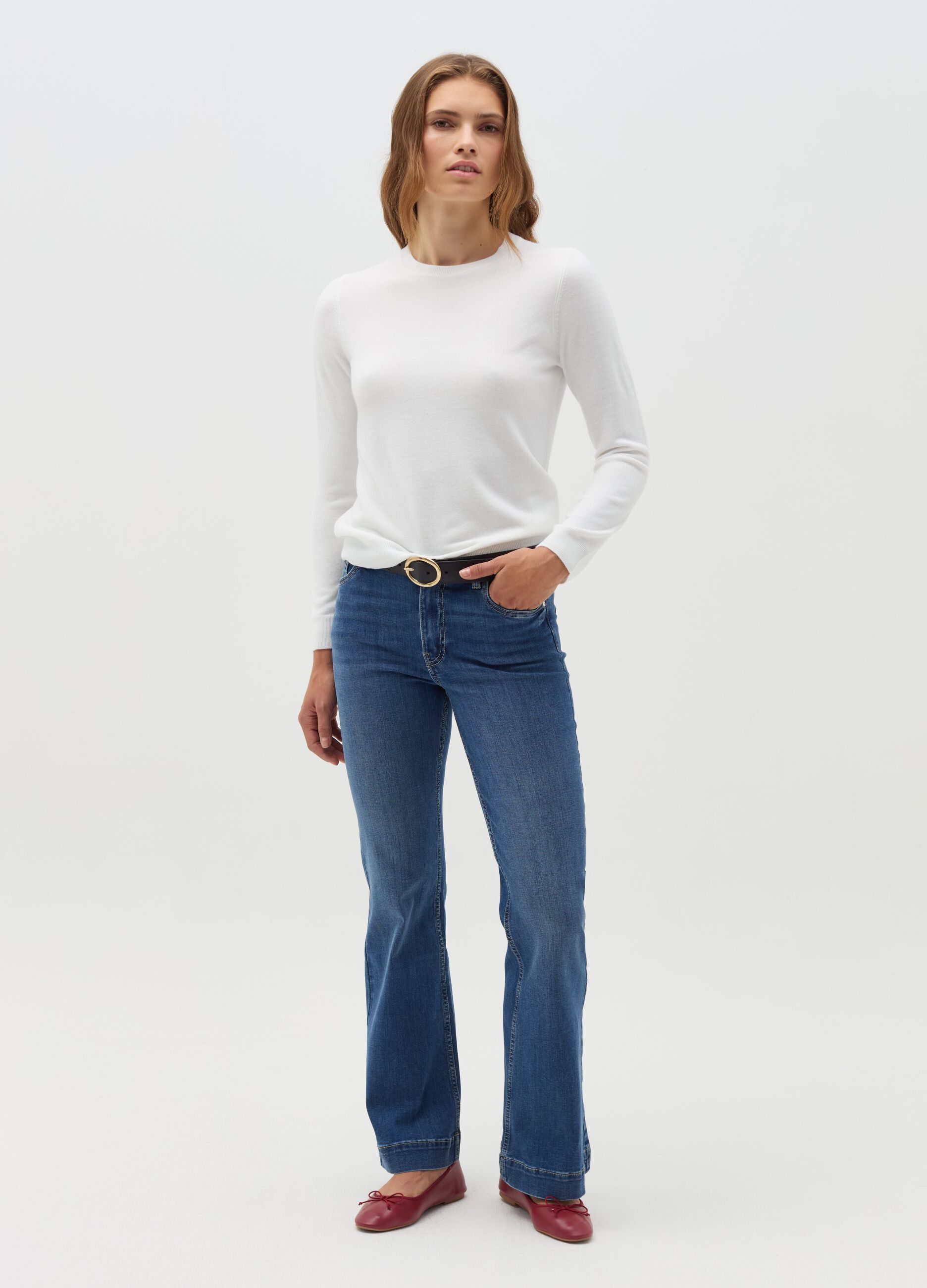 Bootcut stretch fit jeans